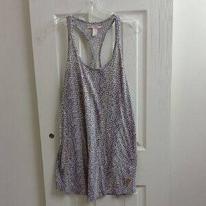 Victoria's Secret Leopard Print Racerback Tank Midi Sleep Dress Size S